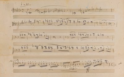 Manuskript: Opera Otello. 1887 af Giuseppe Verdi
