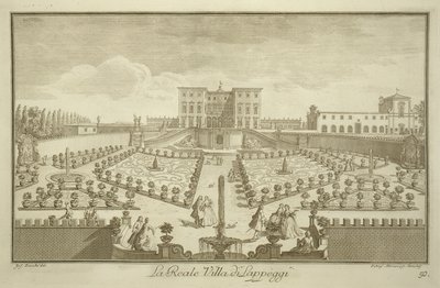 Villa Lappeggi, fra Views of Toscana, udgivet c.1744-57 af Giuseppe Zocchi