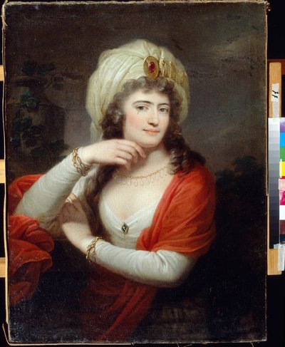 Portræt af Alexandra Branicka (nee Engelhardt af Giuseppe or Josef Grassi