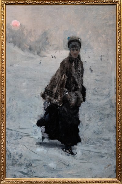 Skateren af Giuseppe or Joseph de Nittis