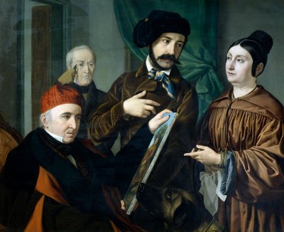 I malerens atelier af Giustiniano degli Avancini (1807-1843) af Giustiniano Degli Avancini