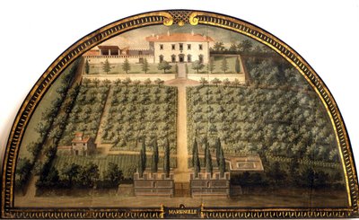 Villa di Marignolle af Giusto Utens (1500-tallet). af Giusto Utens