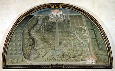 Villa di Pratolino af Giusto Utens (1500-tallet). af Giusto Utens