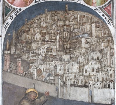 Udsigt over Padua i det fjortende århundrede - Basilica of Sant Antonio af Giusto de Menabuoi
