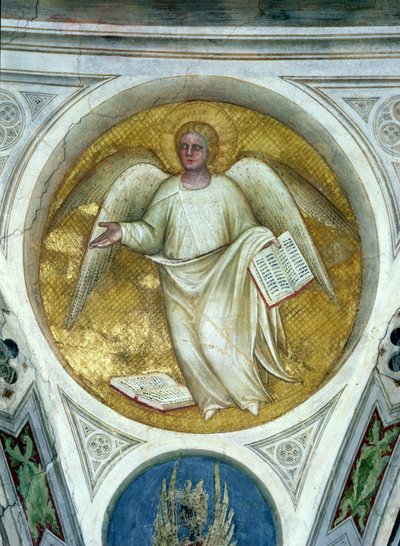 Engel i en oculus, 1360-70 af Giusto di Giovanni de Menabuoi