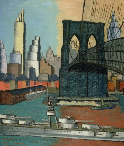 Bridge Tower, 1929 af Glenn O Coleman