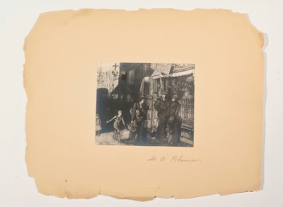 Scener fra folkets liv, portefølje uden titel, ca. 1905-1906. af Glenn O Coleman