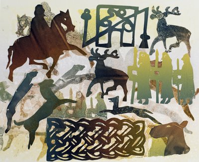 Ancient Traveler, 1995 (monotype) af Gloria Wallington