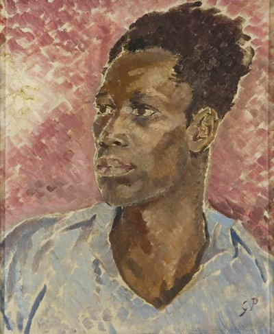 Head of a black, ca. 1935 (olie på lærred) af Glyn Warren Philpot