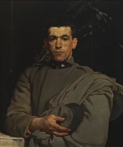 Italiensk soldat nr. 2, ca. 1918 (olie på lærred) af Glyn Warren Philpot