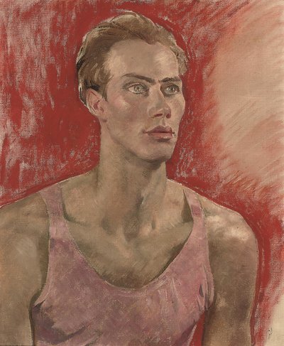 Portræt af en ung mand (olie på lærred) af Glyn Warren Philpot