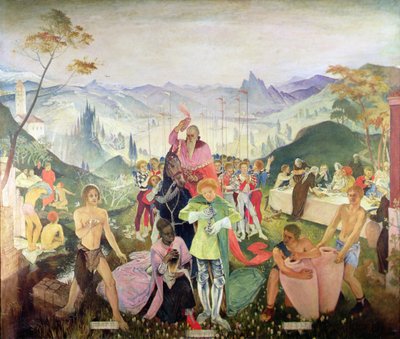 Den trefoldige helligtrekonger af Glyn Warren Philpot