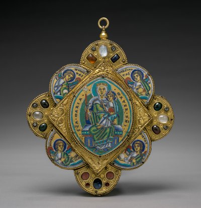 Vedhæng med Jomfru og Barn, ca. 1160-1170. af Godefroid de Huy