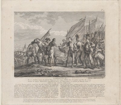 Sarratoga [sic] 17. oktober 1777, ca. 1777. af Godefroy