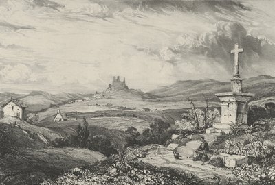 Larderole Castle, 1832. af Godefroy Engelmann