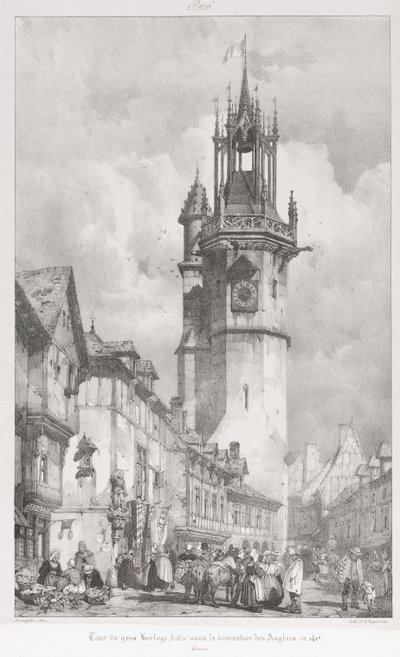 Maleriske og romantiske rejser i det antikke Frankrig, Normandiet: Tour du Gros-Horlage, Évreux af Godefroy Engelmann