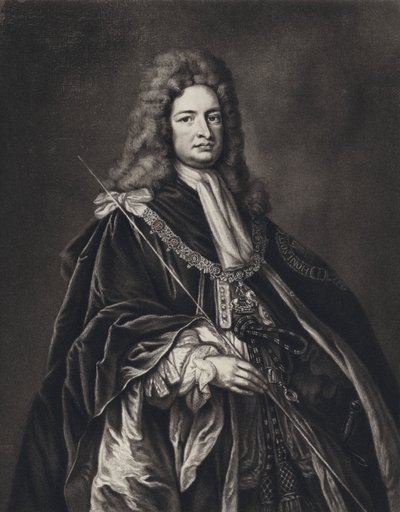 Robert Harley, Earl Of Oxford (litho) af Godfrey (after) Kneller