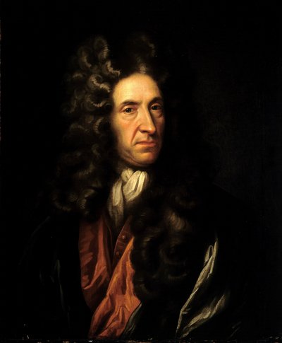 Daniel Defoe (1660-1731) af Godfrey (manner of) Kneller