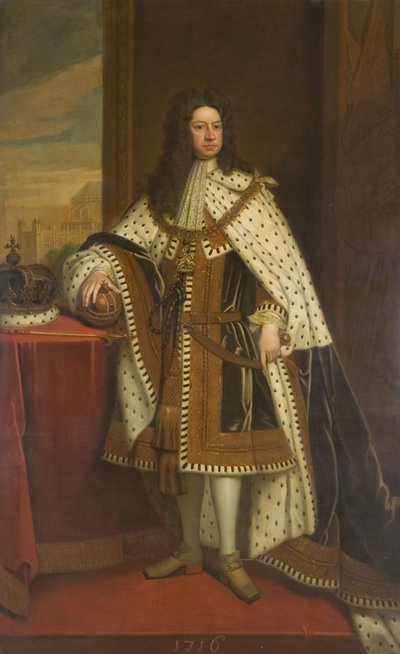 George I af Godfrey (studio of) Kneller