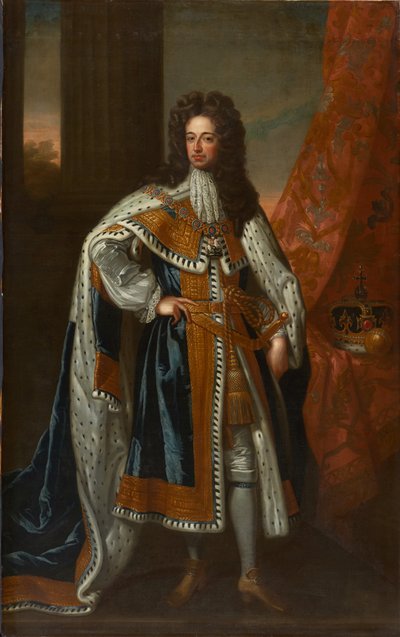 Statsportræt af kong Vilhelm III (olie på lærred) af Godfrey (studio of) Kneller