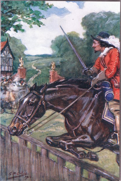 The Romance of Britonmarte: Men hun ryddede med tommer egepladen, fra Poems of Adam Lindsay Gordon udgivet af T. N. Foulis, 1912 af Godfrey Douglas Giles