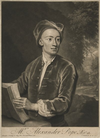 Alexander Pope, pub. 1716 af Godfrey Kneller