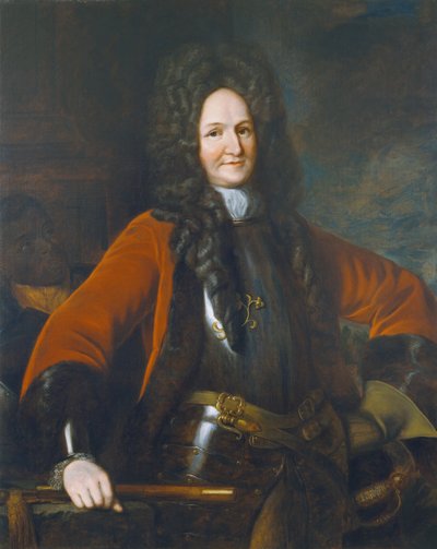 General Hugh Mackay (ca. 1640-92) 1690 8G:dræbt i slaget ved Steenkirk i 1692 under Niårskrigen (1689-97); af Godfrey Kneller