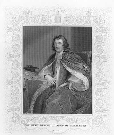 Gilbert Burnet, biskop af Salisbury, graveret af H. Robinson af Godfrey Kneller