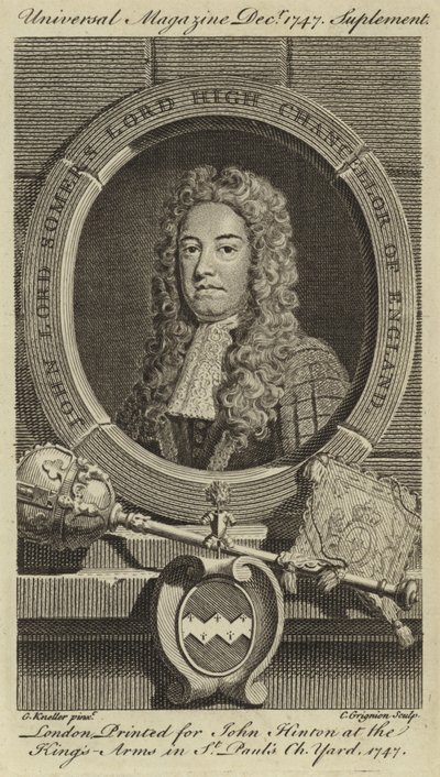 John Lord Somers, Lord High Chancellor of England af Godfrey Kneller