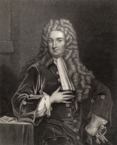 John Radcliffe, graveret af H. Cook, fra "The National Portrait Gallery, Volume I", udgivet omkring 1820 af Godfrey Kneller
