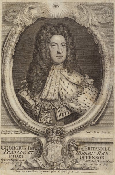 Kong George I af Storbritannien og Irland af Godfrey Kneller