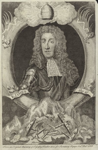 Portræt af James II af England og Irland af Godfrey Kneller