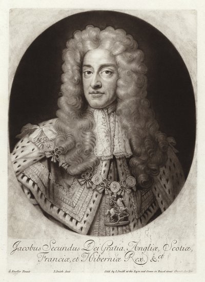 Portræt af kong James II af England og Irland af Godfrey Kneller