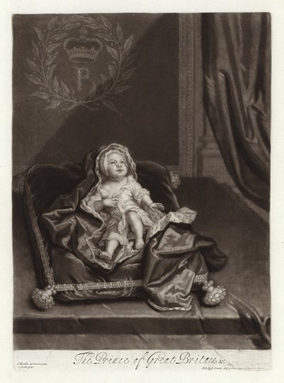 Portræt af prins James Stuart som baby af Godfrey Kneller