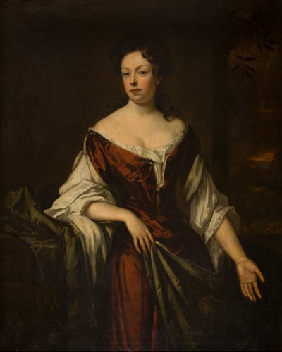 Portræt af en dame, ca. 1666-1723 (olie på lærred) af Godfrey Kneller