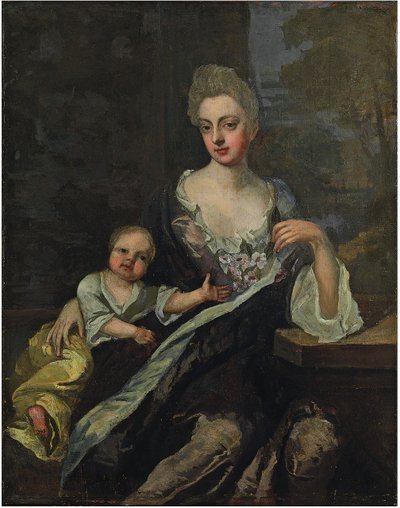 Portræt af en dame af Godfrey Kneller