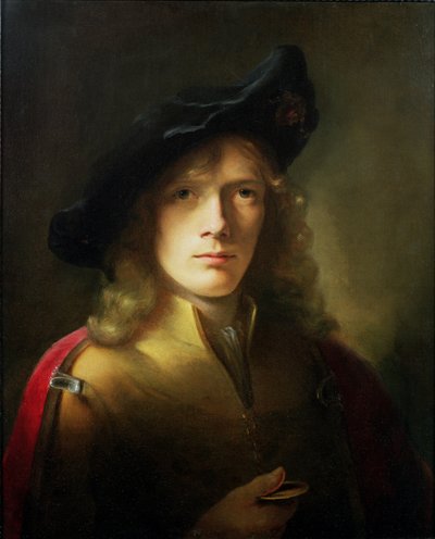 Portræt af en ung mand med en medalje af Godfrey Kneller