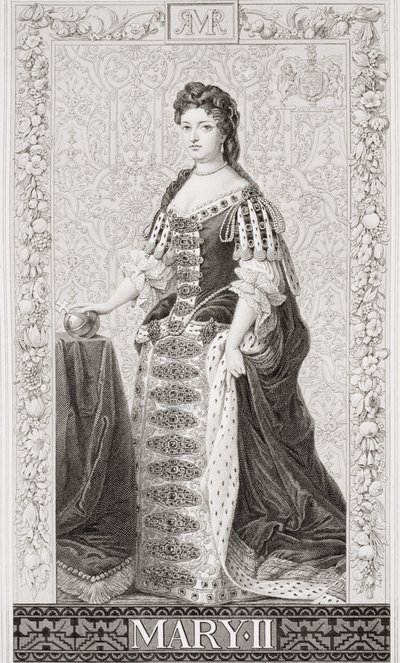 Queen Mary II (1662-94) fra `Illustrationer af engelsk og skotsk historie