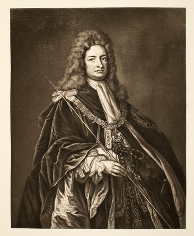 Robert Harley, Earl of Oxford, pub. 1902 (collotype) af Godfrey Kneller