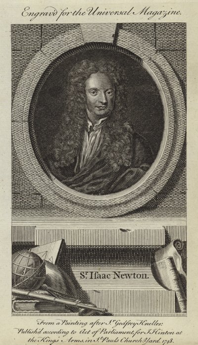Sir Isaac Newton af Godfrey Kneller