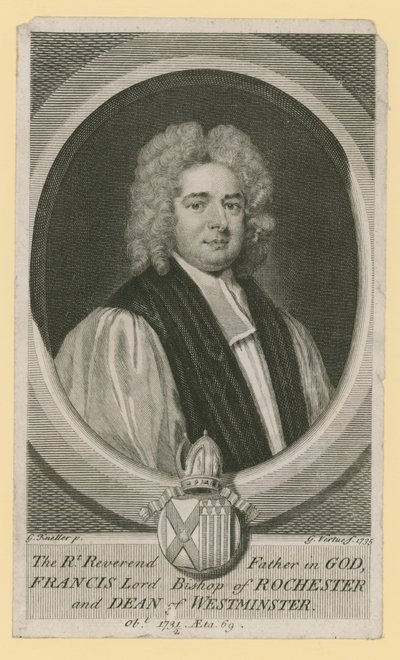 The Right Reverend Father in God, Francis Lord Bishop of Rochester og Dean of Westminster af Godfrey Kneller