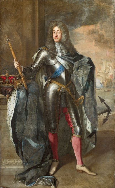 Storbritannien, England, London, Portræt af Kong George I af Storbritannien (1660-1727) af Godfrey Kneller