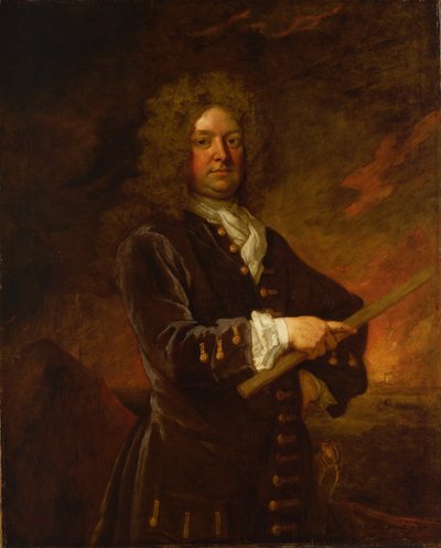Viceadmiral Sir John Leake (1656-1720), slutningen af det 17. til begyndelsen af det 18. århundrede (oliemaleri) af Godfrey Kneller