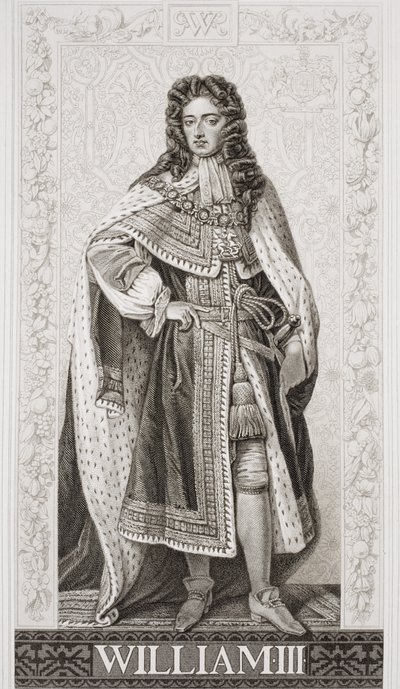William III (1650-1702) fra `Illustrationer af engelsk og skotsk historie