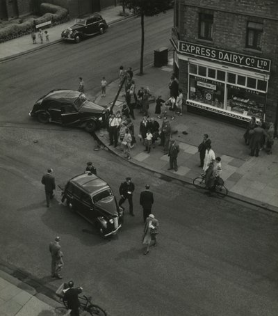 Gadebillede i Sidmouth Road i det nordlige London af Godfrey Macdominic
