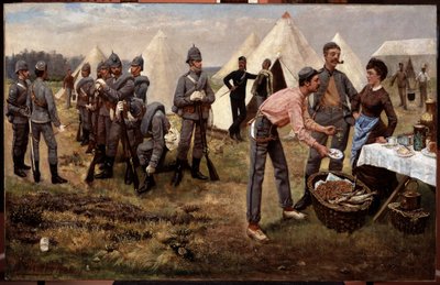 Kunstnernes Rifler i Lejren af Godfrey Pitney Merry