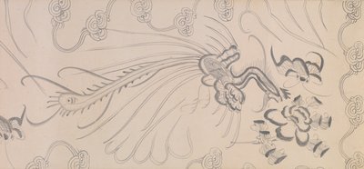Detalje af Five Tribute Horses (blæk og farve på papir) af Gonglin Li