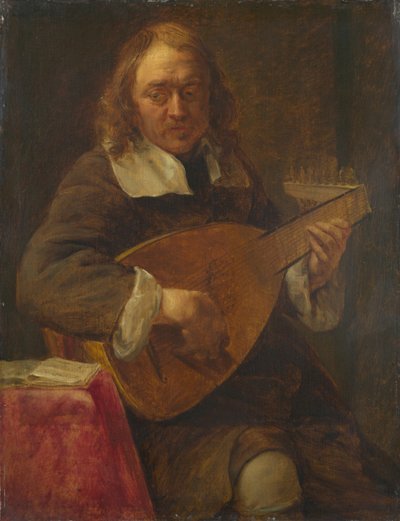 Høring. Fra serien De fem sanser, før 1661. af Gonzales Coques