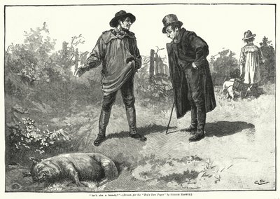 "Er hun ikke en skønhed?" (gravering) af Gordon Frederick (after) Browne