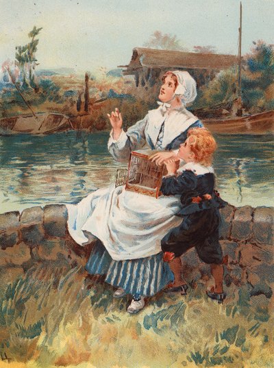 Liberty (farvelitografi) af Gordon Frederick (after) Browne